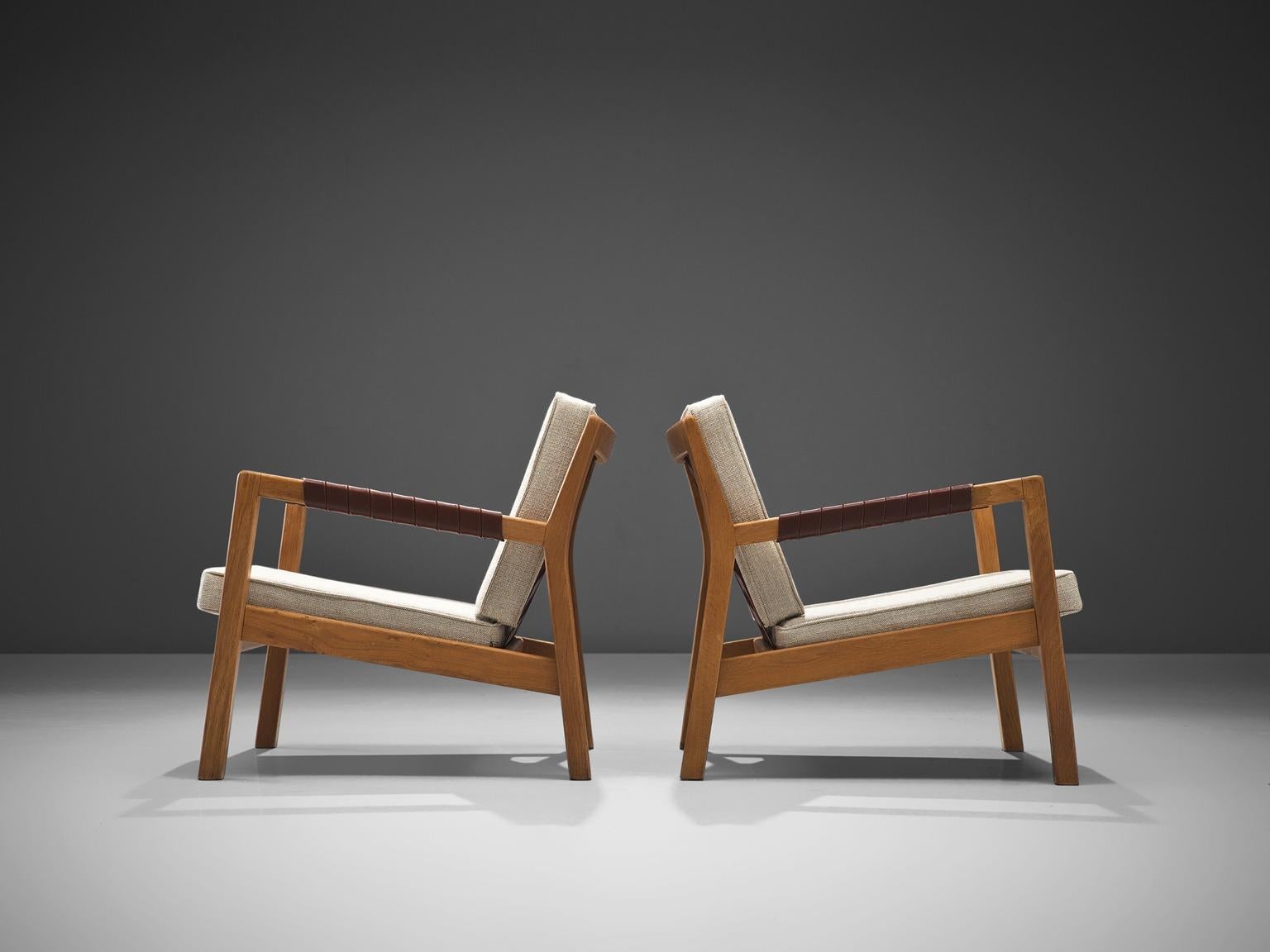 Finnish Carl-Gustaf Hiort of Ornäs Oak 'Rialto' Lounge Chairs