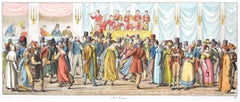 La fête - Gravure originale de C. G. Hyalmar Morner - 1820