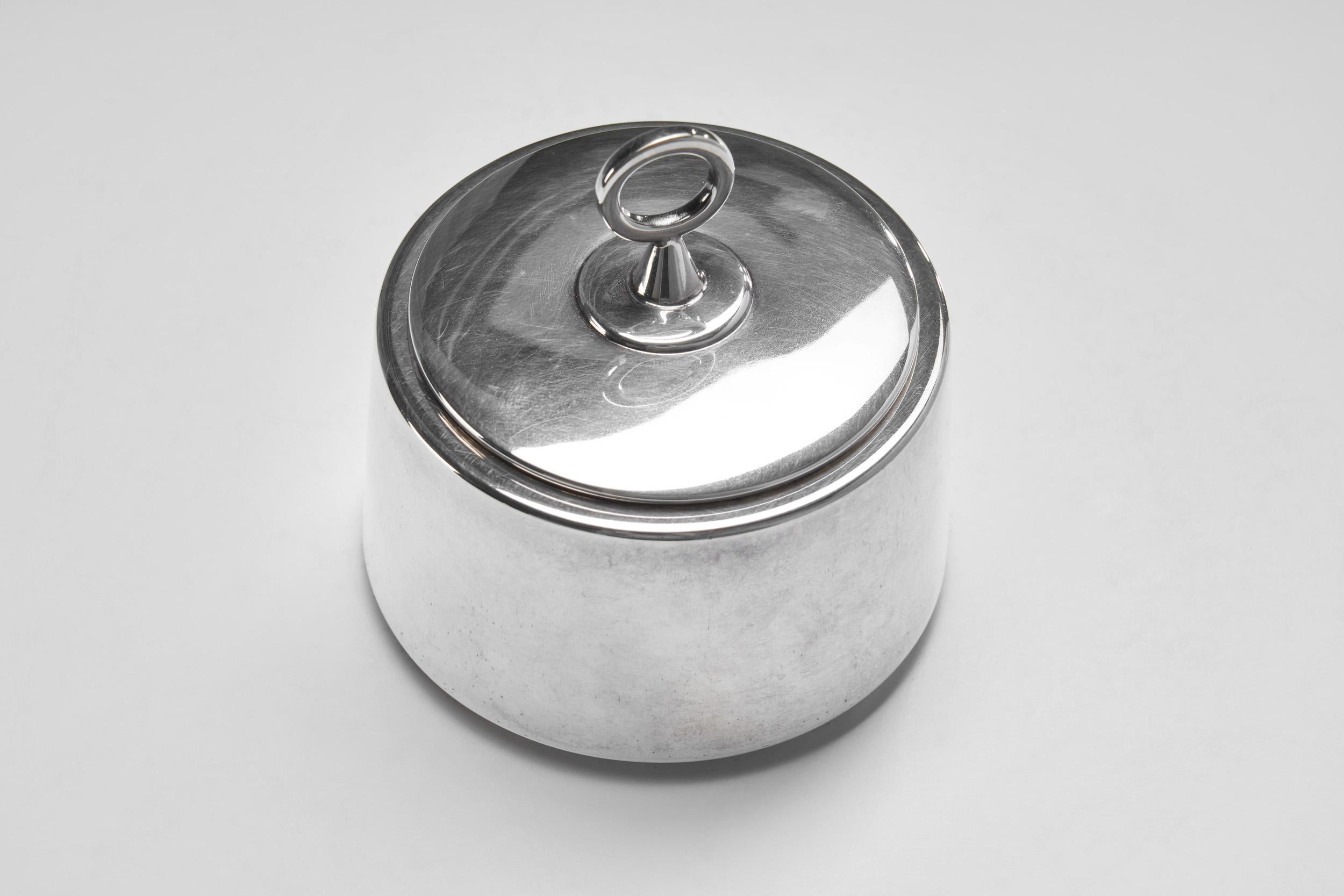 Service à café trois pièces Carl Gustaf Jahnsson en argent sterling, Suède 1958 8