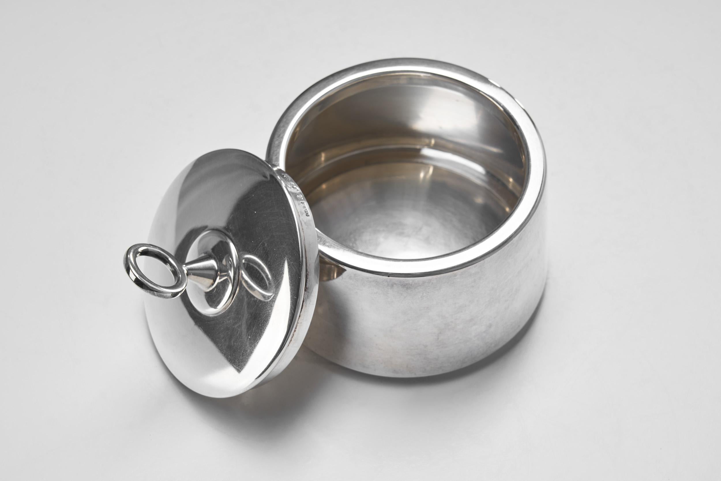 Service à café trois pièces Carl Gustaf Jahnsson en argent sterling, Suède 1958 9