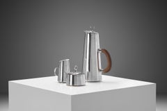Carl Gustaf Jahnsson Sterling Silver Three-Piece Coffee Service, Sweden 1958