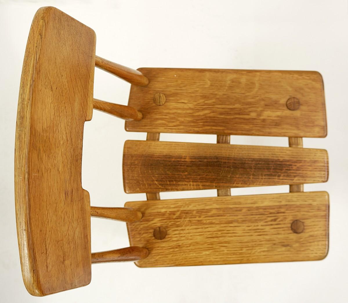 European Carl-Gustav Boulogner Chairs in Oak, Produced by Ab Bröderna Wigells Stolfabrik For Sale