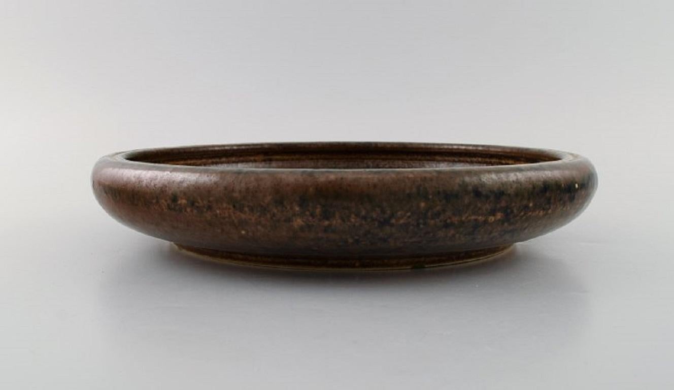 Mid-20th Century Carl Halier for Royal Copenhagen, Large Round Dish / Bowl in Glazed Ceramics