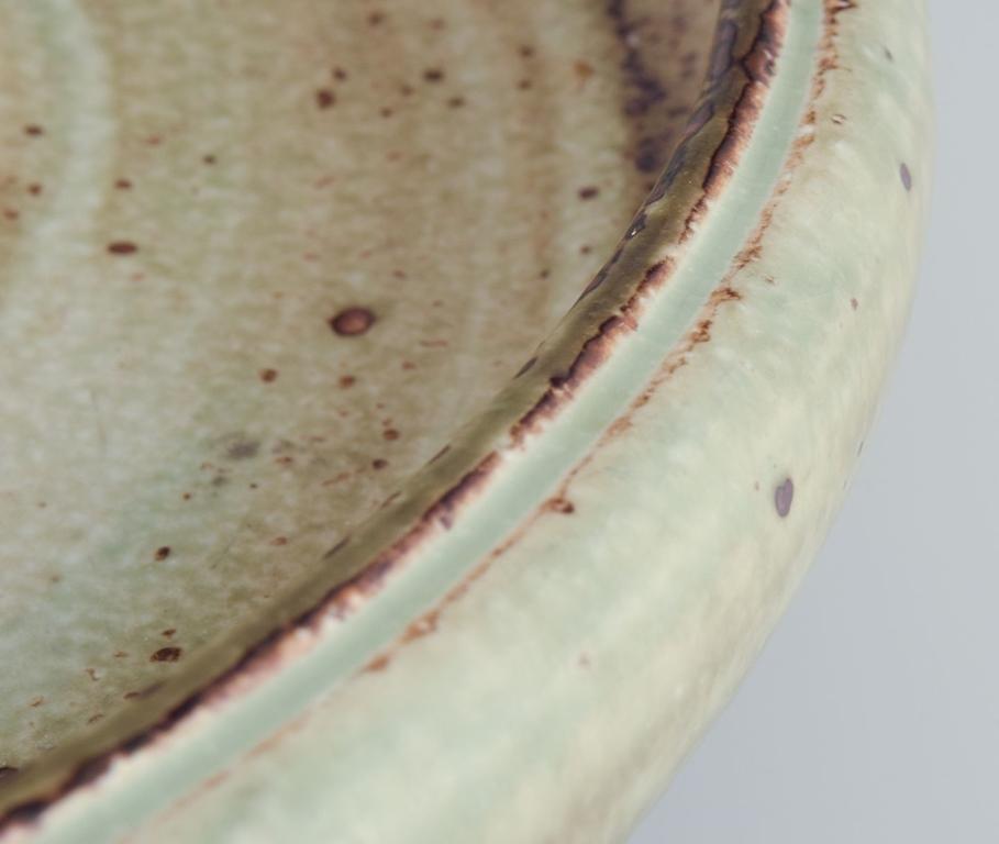 Late 20th Century Carl Halier for Royal Copenhagen, large stoneware bowl. Light 