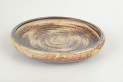 Carl Halier for Royal Copenhagen. Large stoneware bowl with concentric pattern.