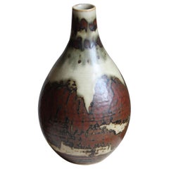 Carl Halier, Vase, Glazed Stoneware, Royal Copenhagen, 1950s