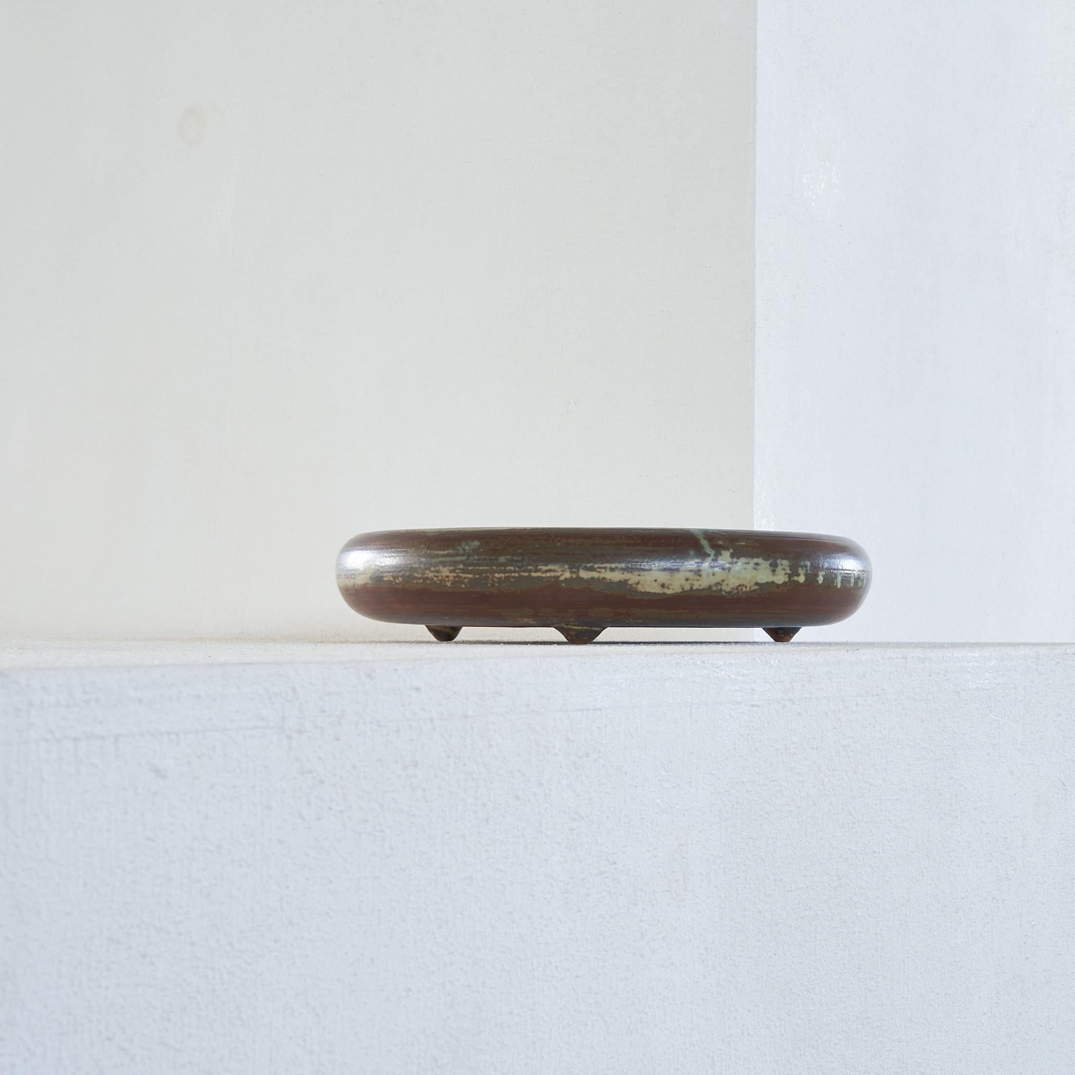 Poteries Carl Hallier Danish Mid Century Studio Pottery Bowl Royal Copenhagen 1950s en vente