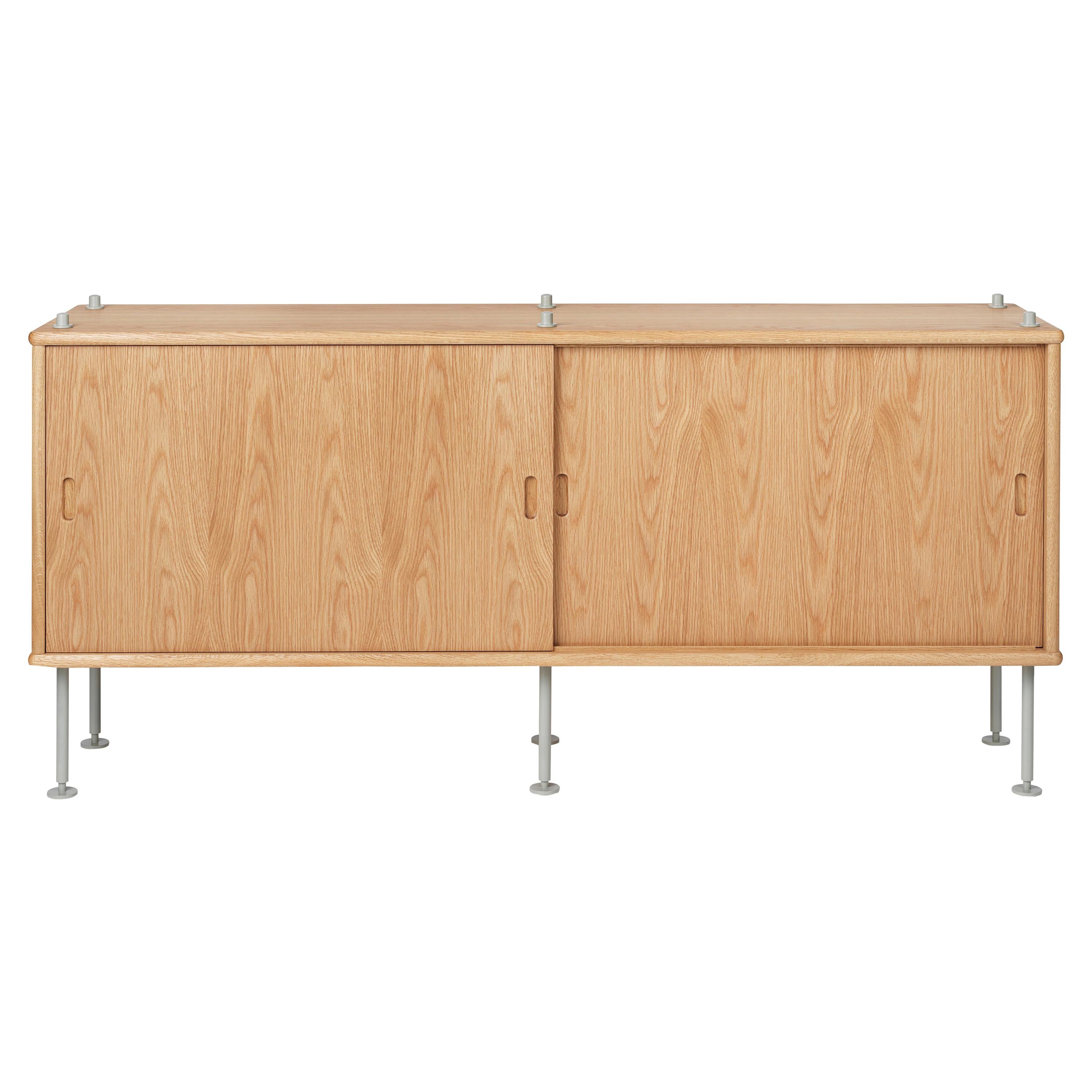 Carl Hansen BM0253-1 Shelf and Cabinet in Walnut with Steel Legs 