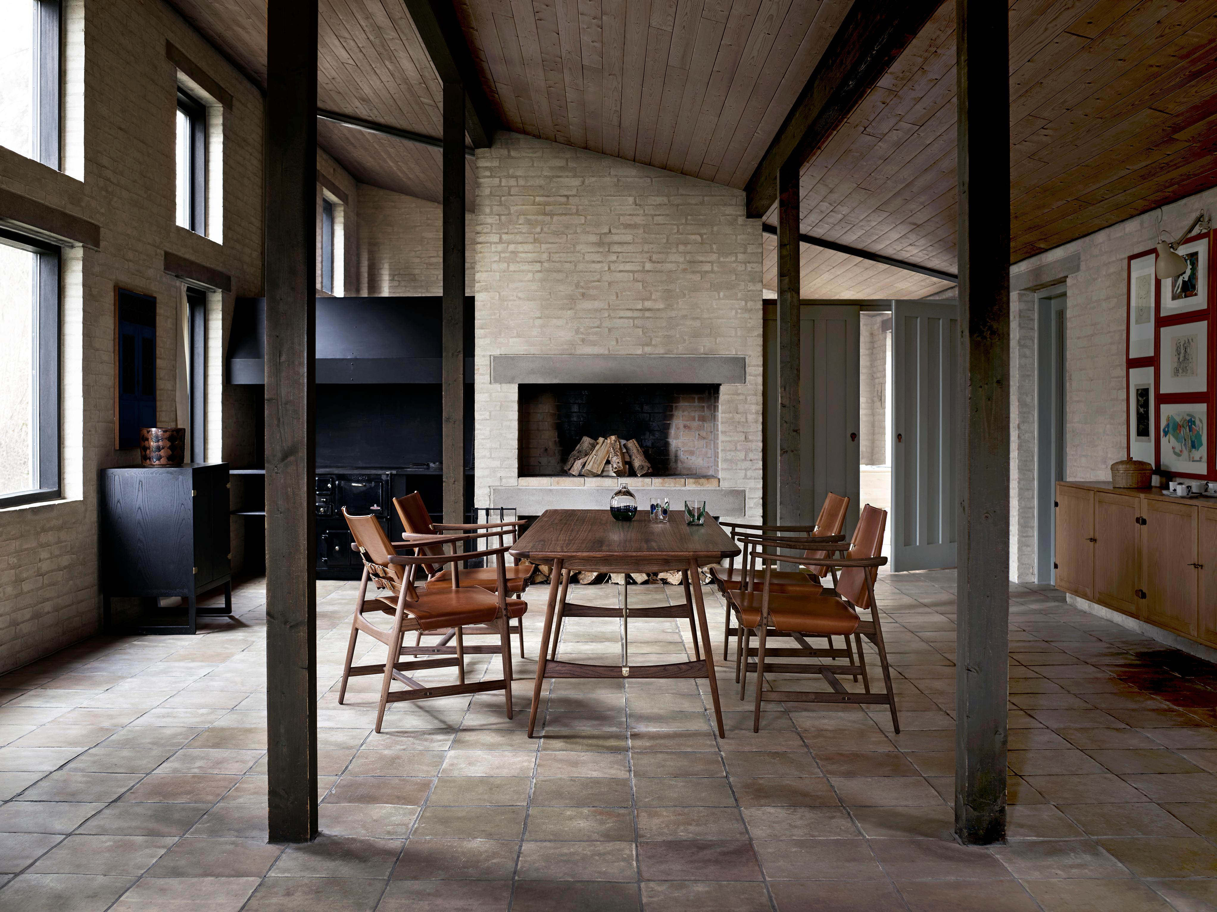 Modern Carl Hansen BM1106 Huntsman Chair in Cognac with Walnut Oil by Børge Mogensen