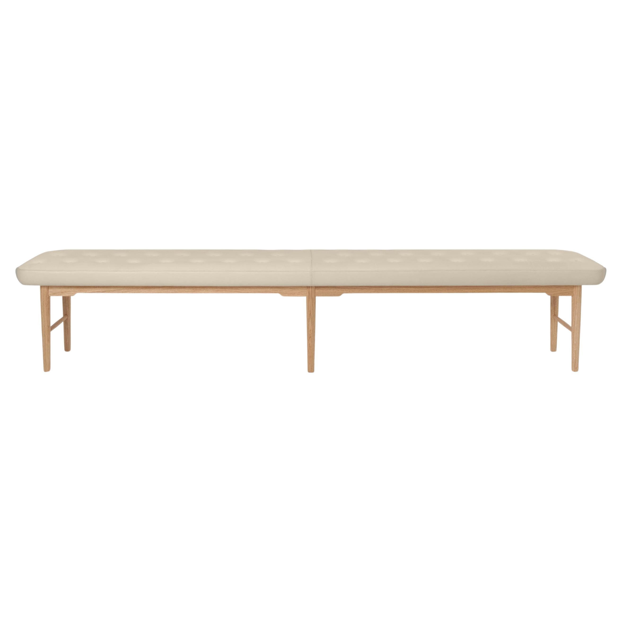 Carl Hansen Foyer Series Bench in Edelman's Helm Leather by Ilse Crawford For Sale