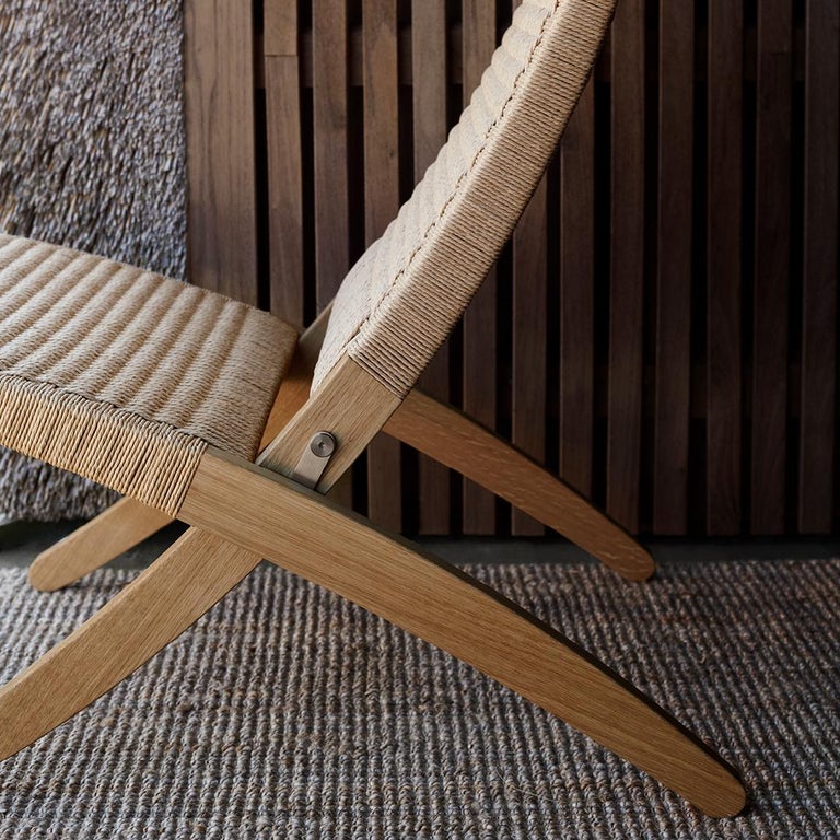 Modern Carl Hansen MG501 Cuba Chair in Oak Oil with Natural Cord by Morten Gøttler
