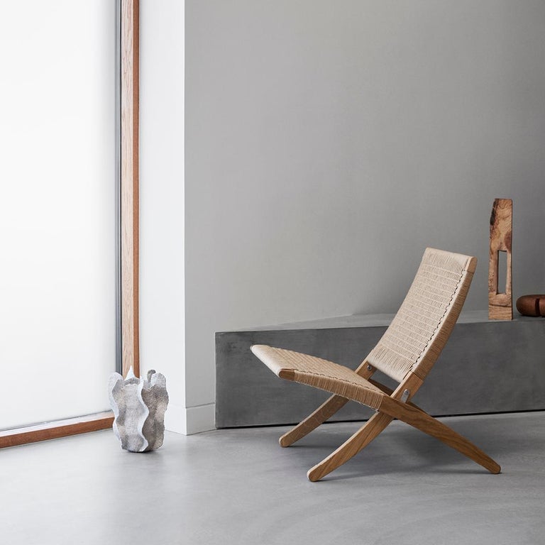 Contemporary Carl Hansen MG501 Cuba Chair in Oak Oil with Natural Cord by Morten Gøttler