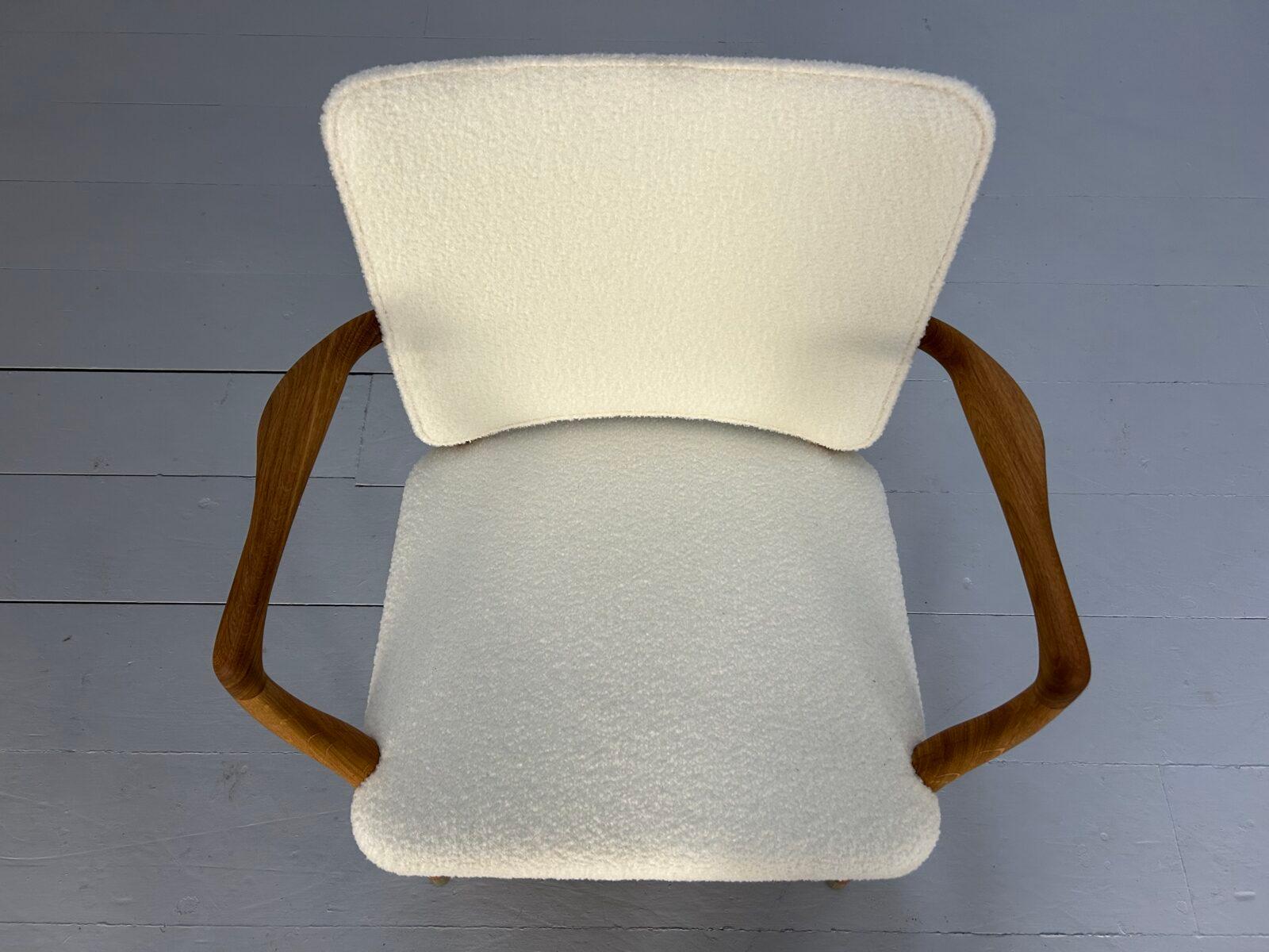 Laine Fauteuil Monarch VLA61 de Carl Hansen, en laine Baru
