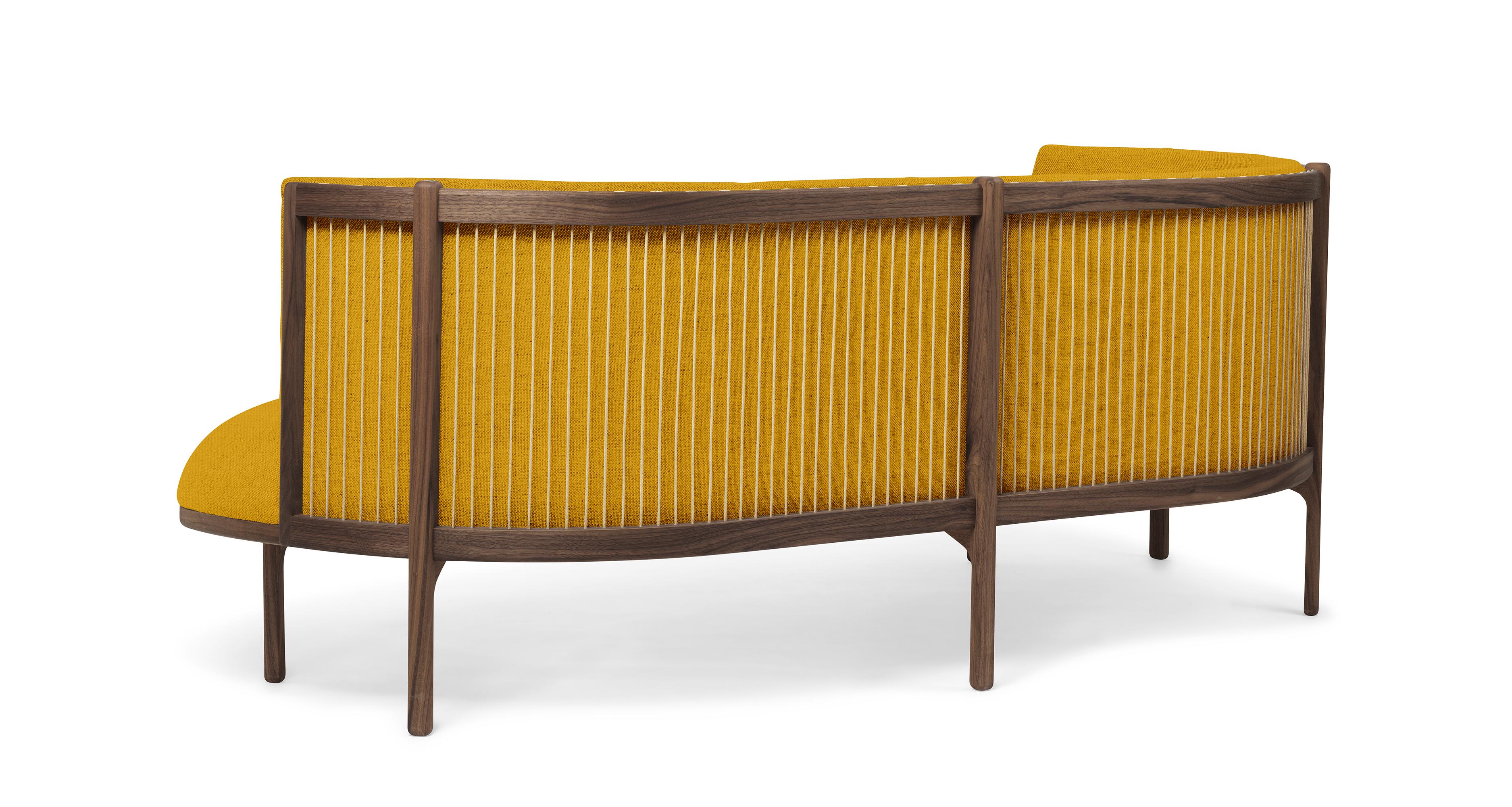 Modern Carl Hansen RF1903 Sideways Sofa in Hallingdal 457 with Walnut Oil by Rikke