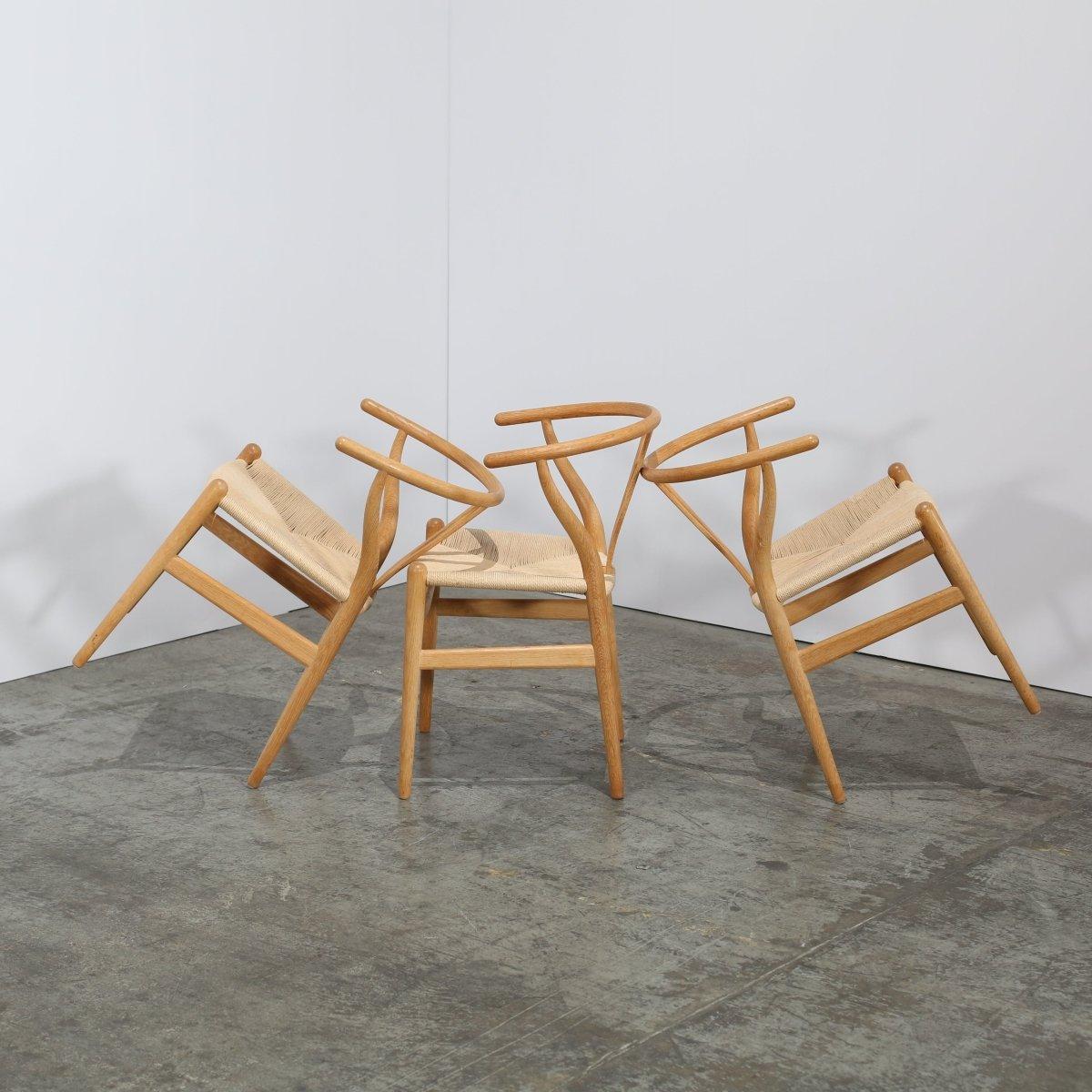 Modern Carl Hansen & Son CH24 Wishbone Chair by Hans Wegner, Set of Six For Sale