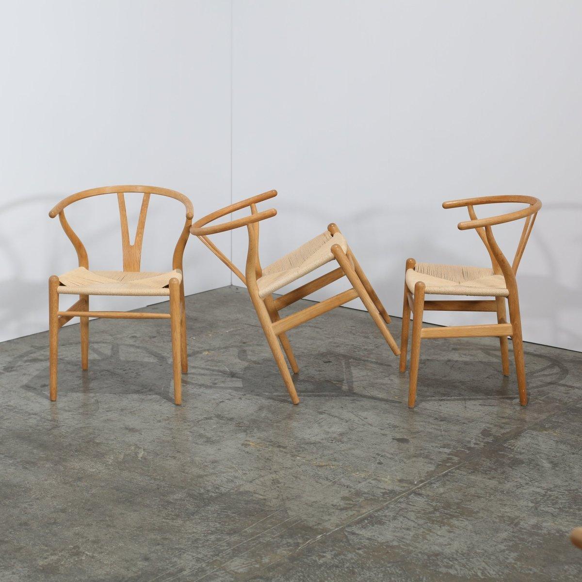 Danish Carl Hansen & Son CH24 Wishbone Chair by Hans Wegner, Set of Six For Sale
