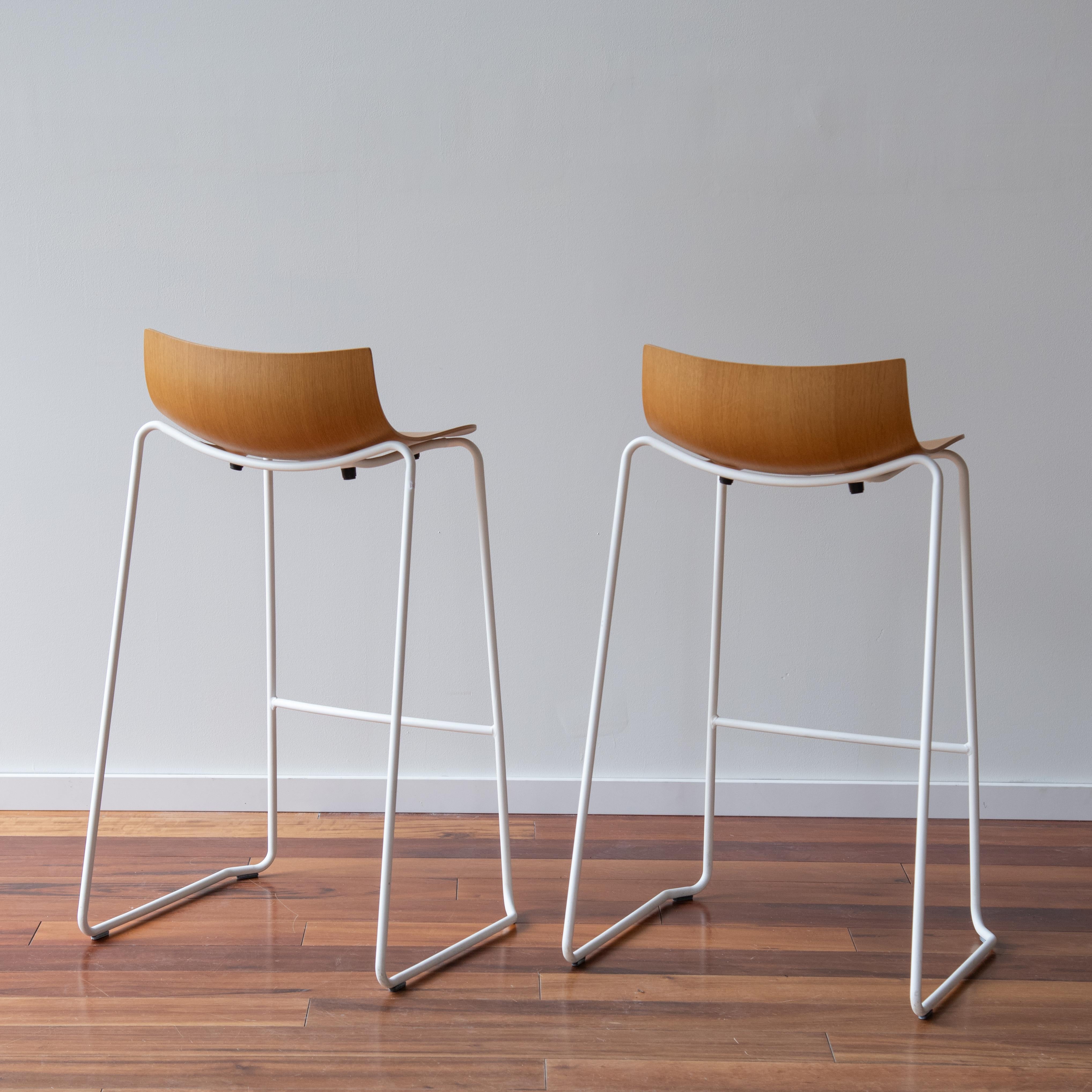 Danois Carl Hansen & Son Tabouret de bar Preludia Brad Ascalon Oak une paire en vente