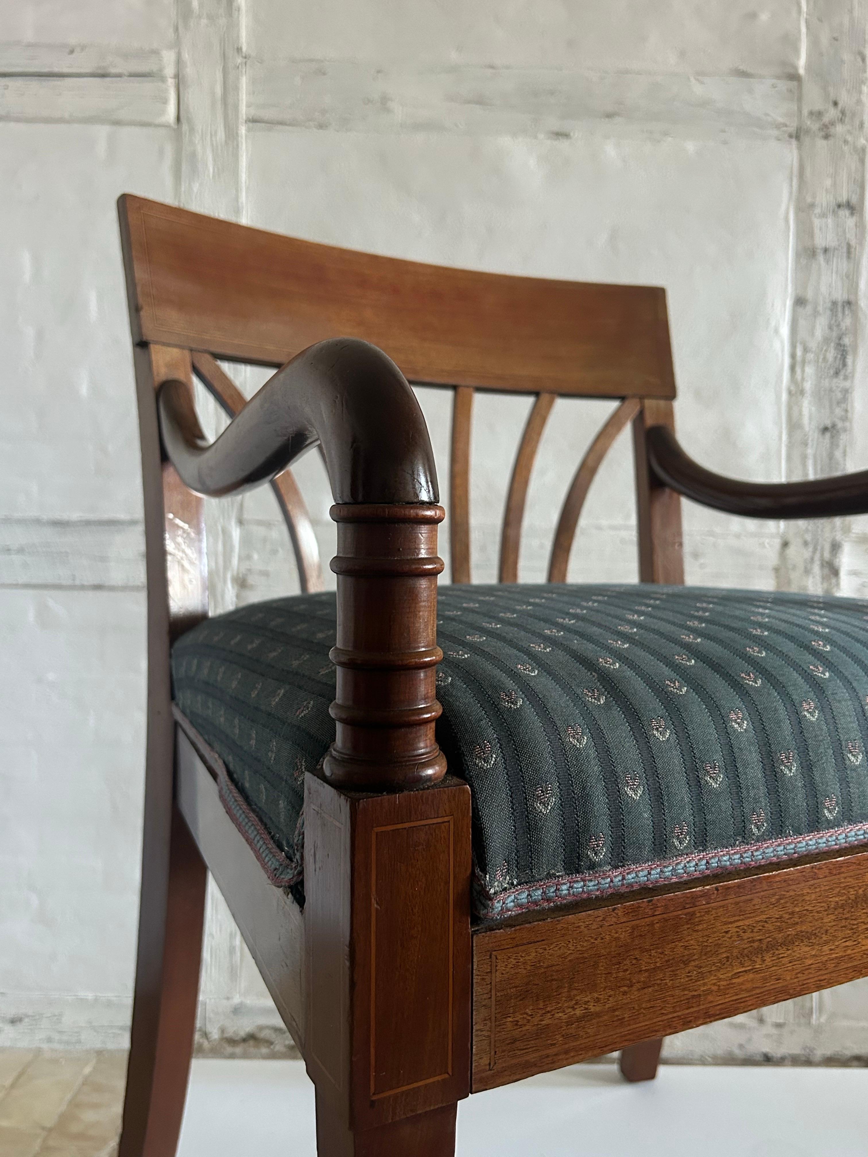 Cast Carl Harald Brummer (1864–1953): Armchair in Mahogany, Denmark, circa 1900 For Sale