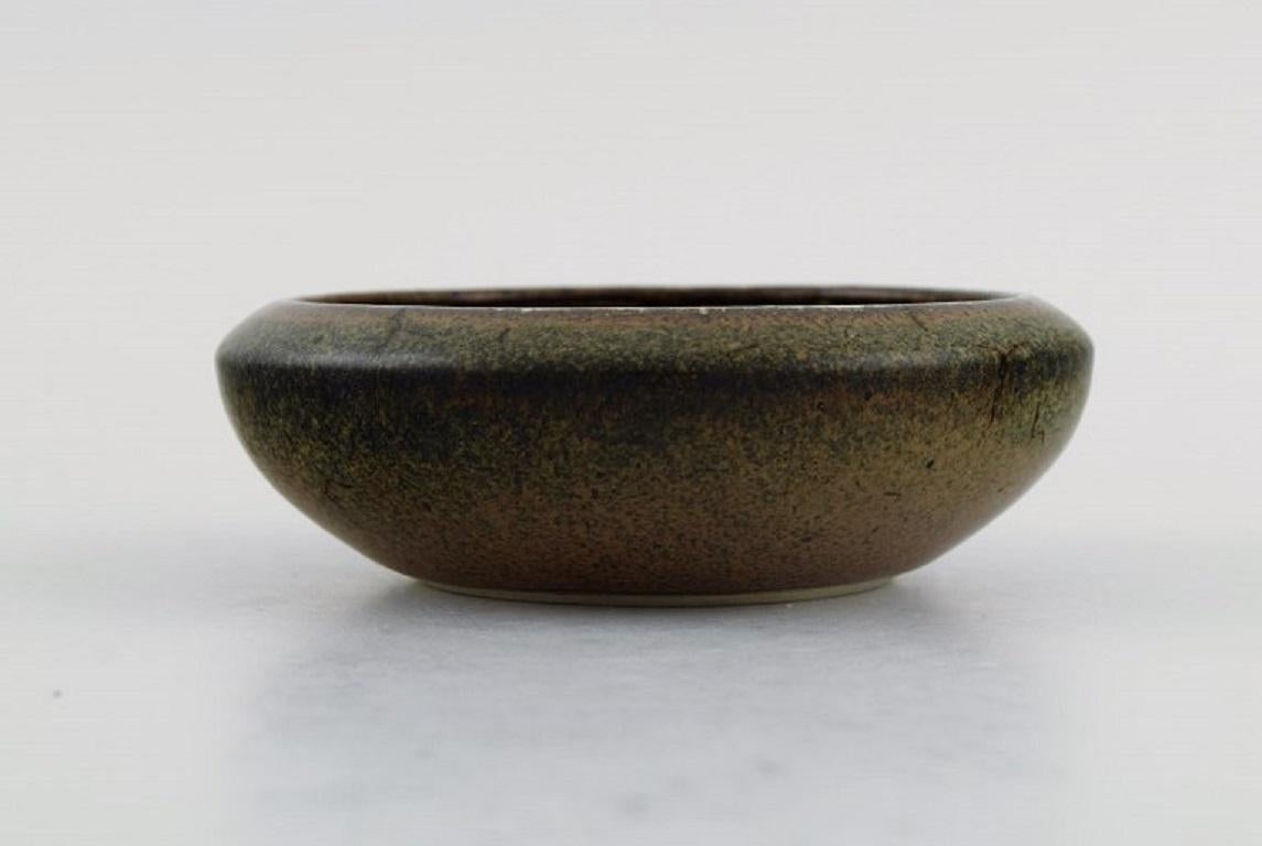 Glazed Carl Harry Ståhlane for Rörstrand Atejle, Small Bowl in Ceramics For Sale