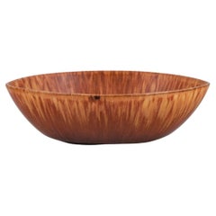 Carl Harry Ståhlane for Rörstrand, Ceramic Bowl in Brown Glaze