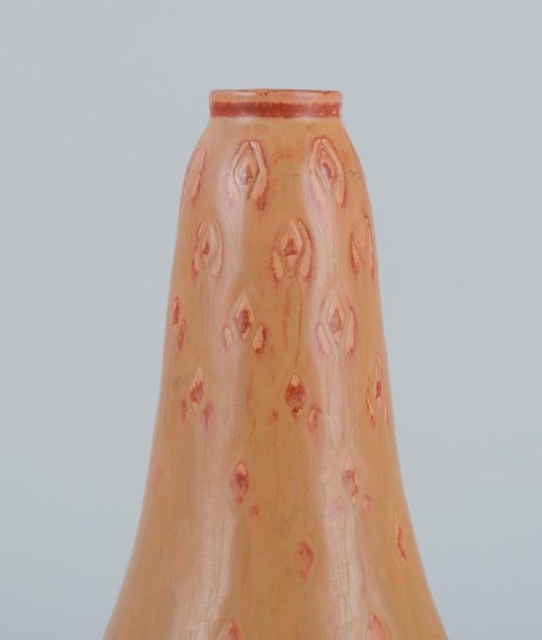 Scandinavian Modern Carl Harry Ståhlane for Rörstrand, Vase in Light Brown Tones For Sale