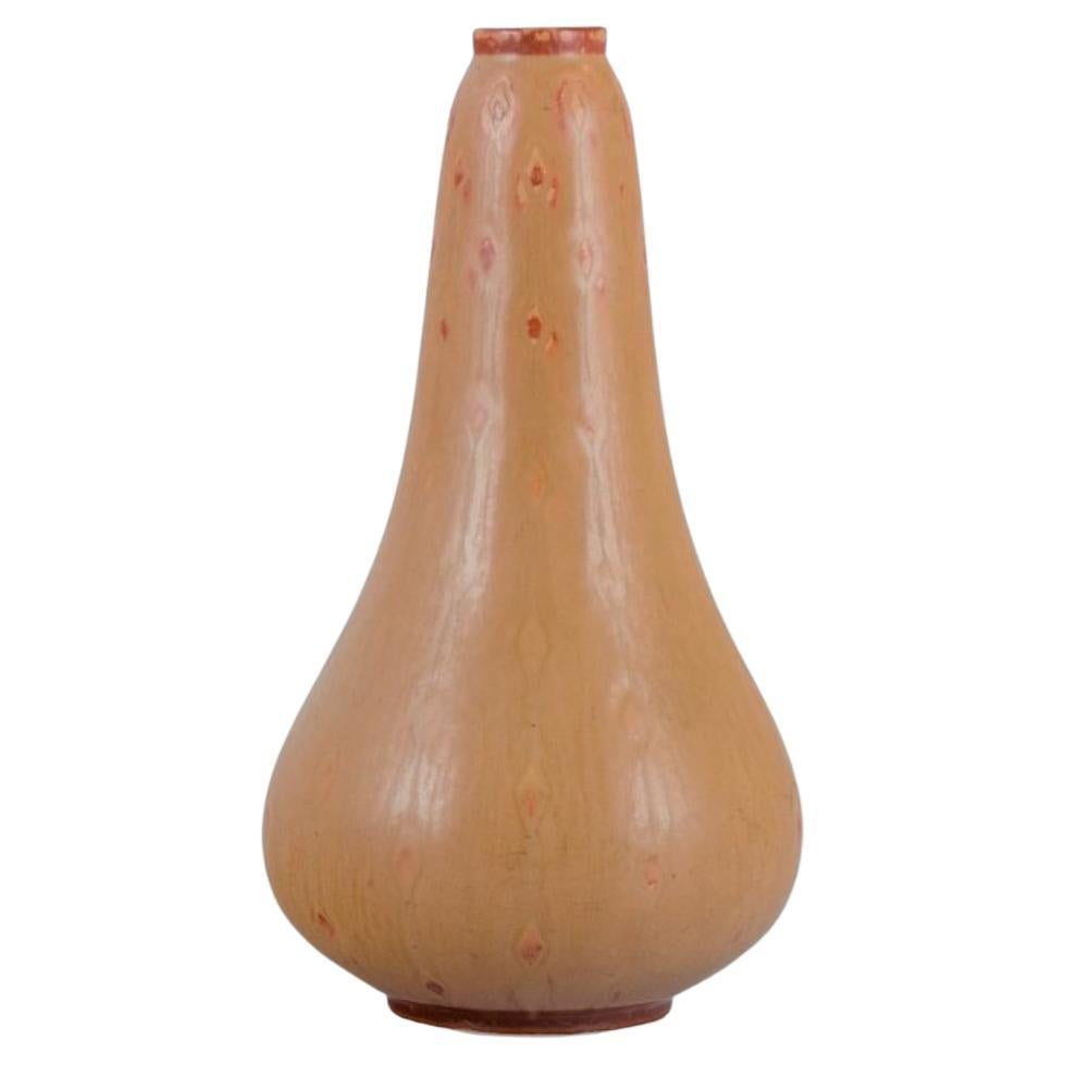 Carl Harry Ståhlane for Rörstrand, Vase in Light Brown Tones For Sale