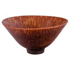 Carl Harry Ståhlane, Rörstrand, Ceramic Bowl, Brown and Orange Tones