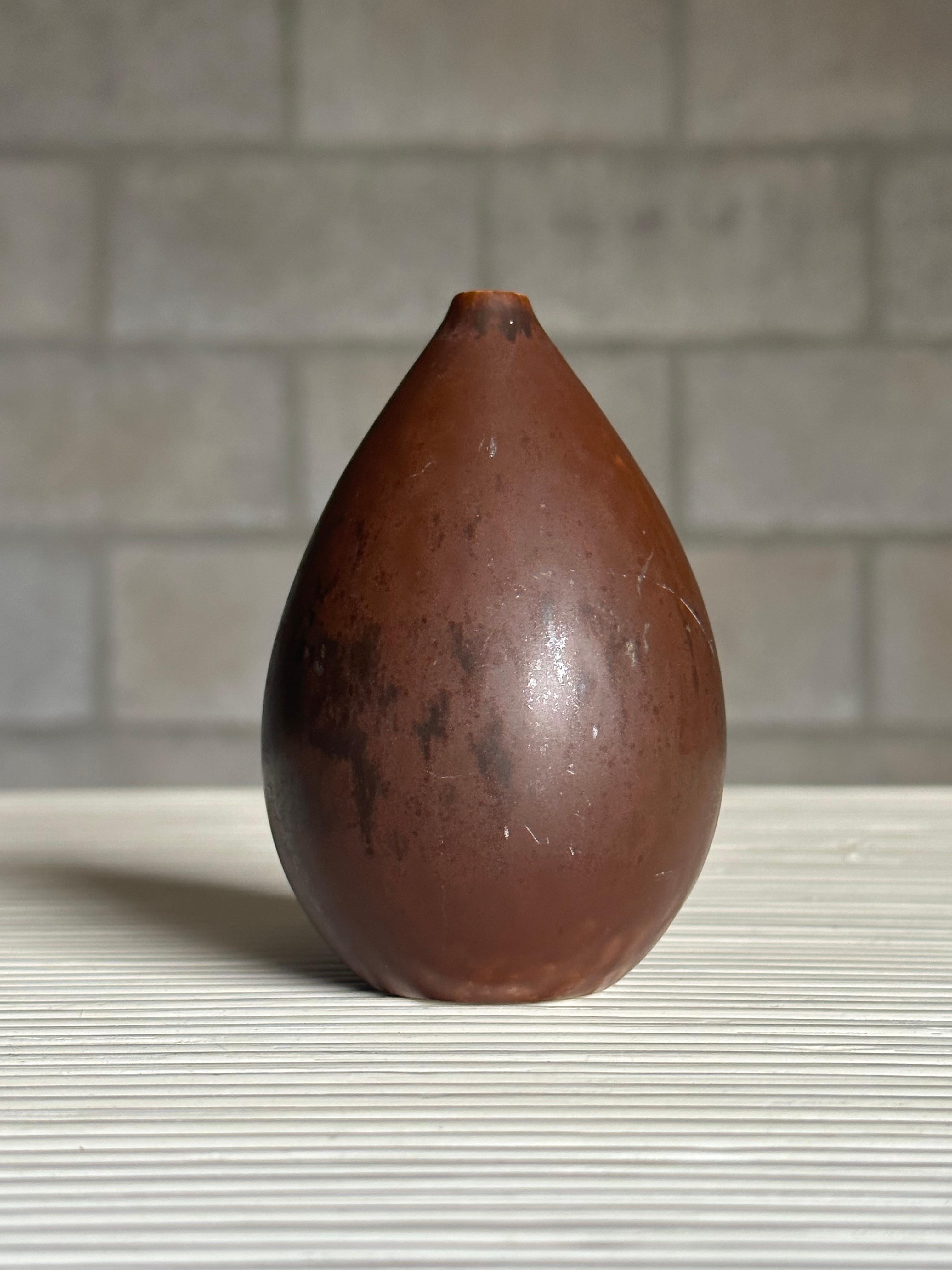 Mid-Century Modern Carl Harry Stahlane SOA H55 Stoneware Vase, Sweden For Sale