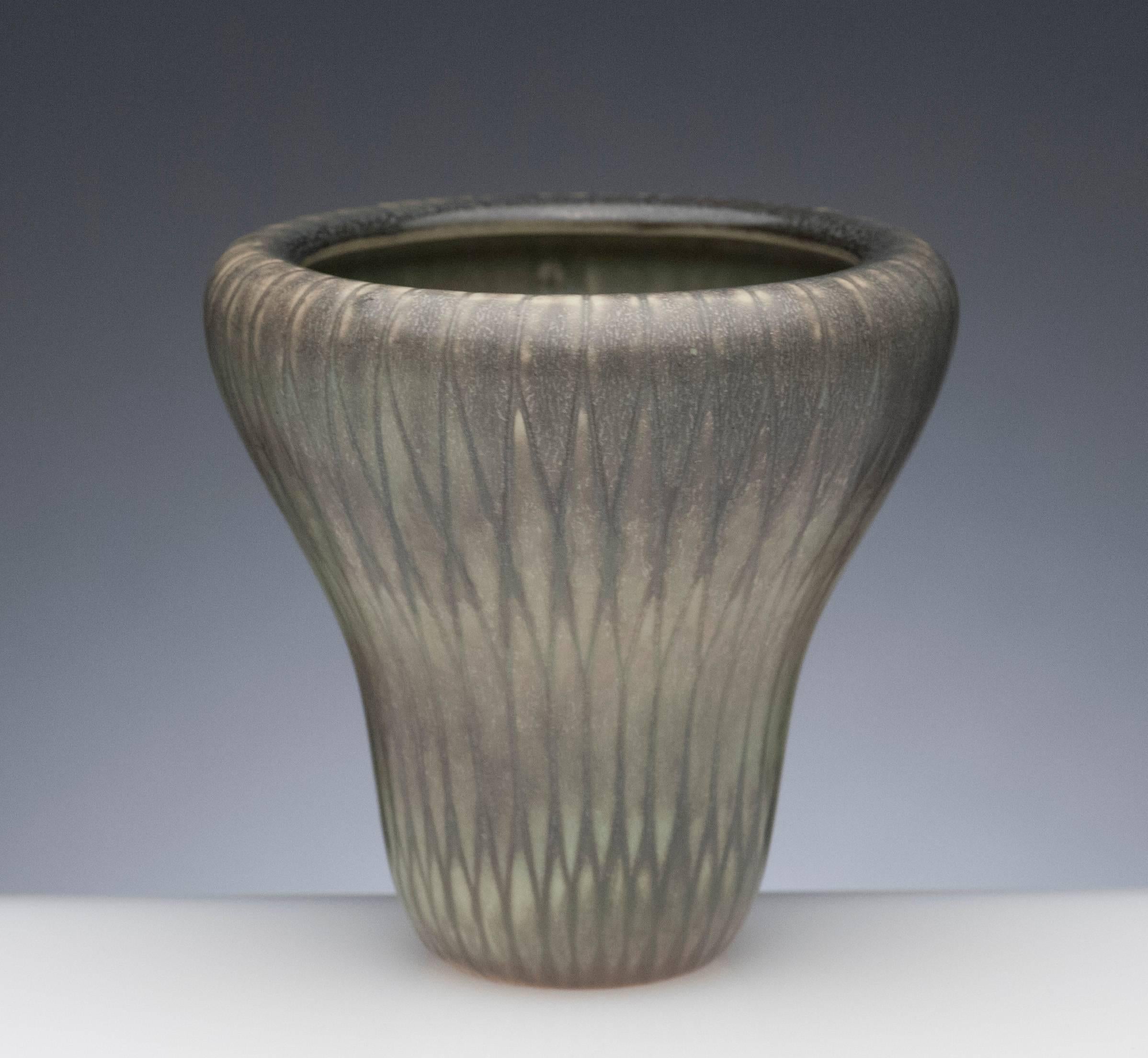 Swedish Carl Harry Stalhan Ceramic Vase Rorstrand Sweden