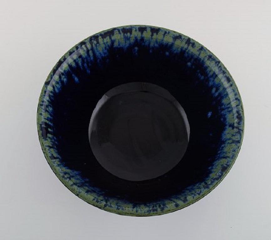Swedish Carl Harry Stålhane '1920-1990' for Designhuset, Bowl in Glazed Ceramics, 1977 For Sale