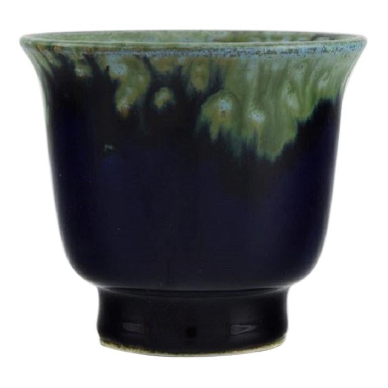 Carl Harry Stålhane for Designhuset, Small Vase in Glazed Ceramics