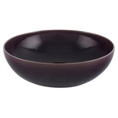 Carl Harry Stålhane for Rörstrand, Large Bowl in Glazed Ceramics