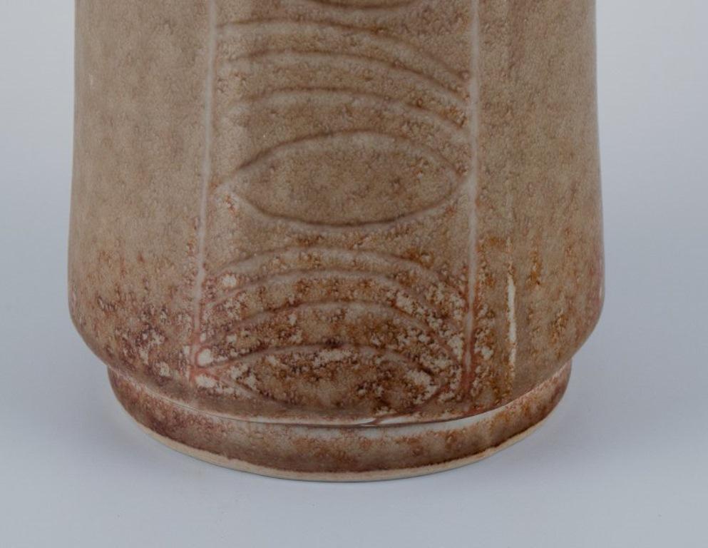 Swedish Carl Harry Stålhane (1920-1990) for Rörstrand. Modernist ceramic vase. For Sale
