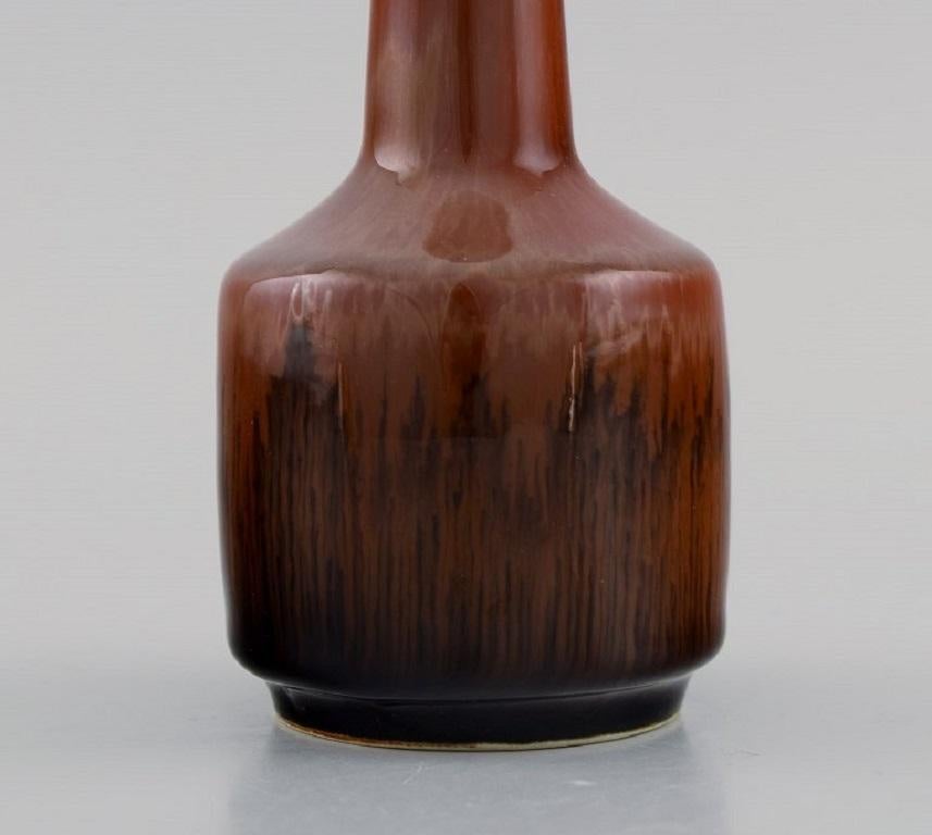 Glazed Carl Harry Stålhane for Rörstrand. Narrow Neck Vase For Sale