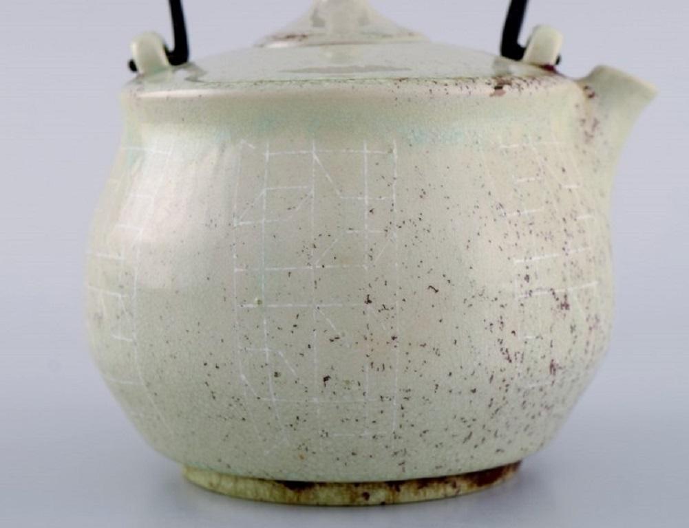 Carl Harry Stålhane '1920-1990' for Rörstrand, Teapot in Glazed Ceramics In Excellent Condition In Copenhagen, DK