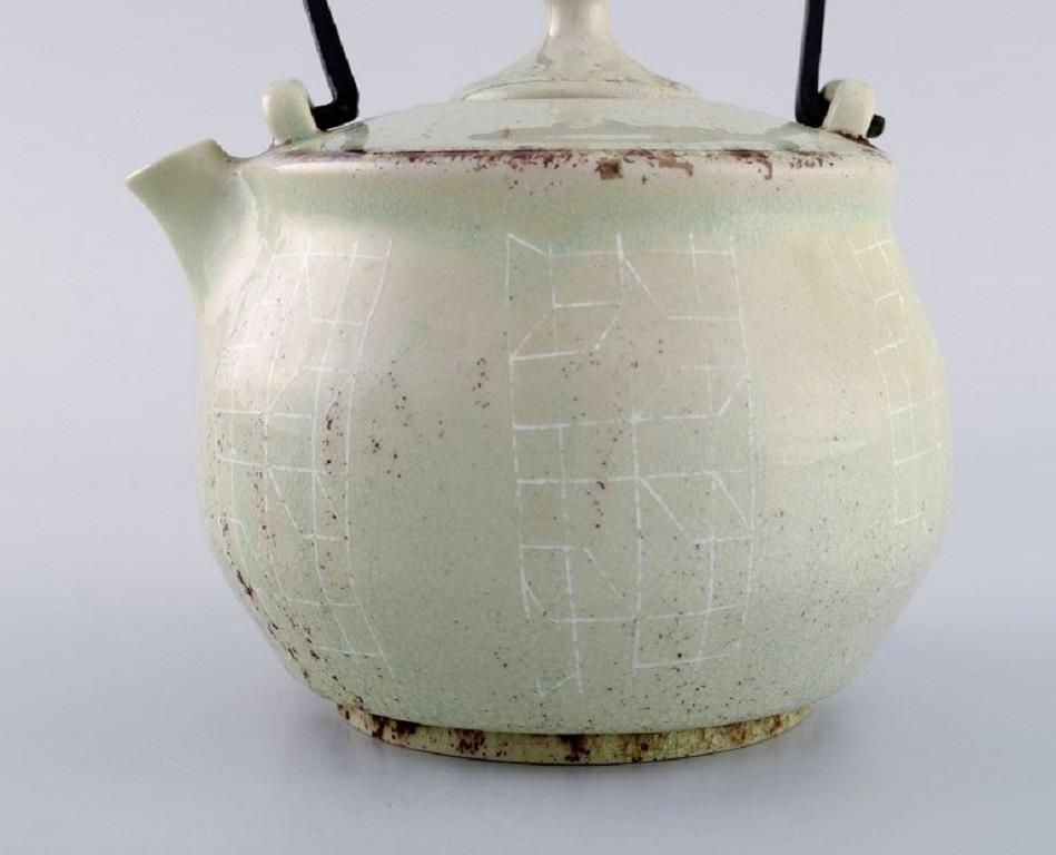 Mid-20th Century Carl Harry Stålhane '1920-1990' for Rörstrand, Teapot in Glazed Ceramics