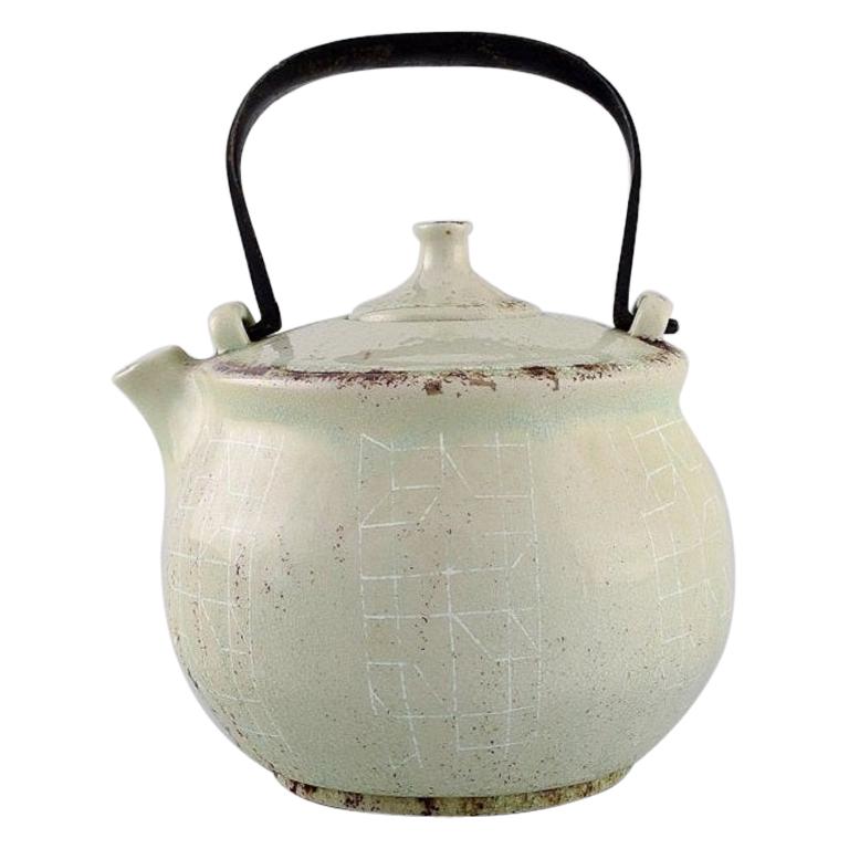Carl Harry Stålhane '1920-1990' for Rörstrand, Teapot in Glazed Ceramics