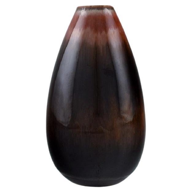 Carl Harry Stålhane for Rörstrand, Vase in Glazed Ceramics For Sale