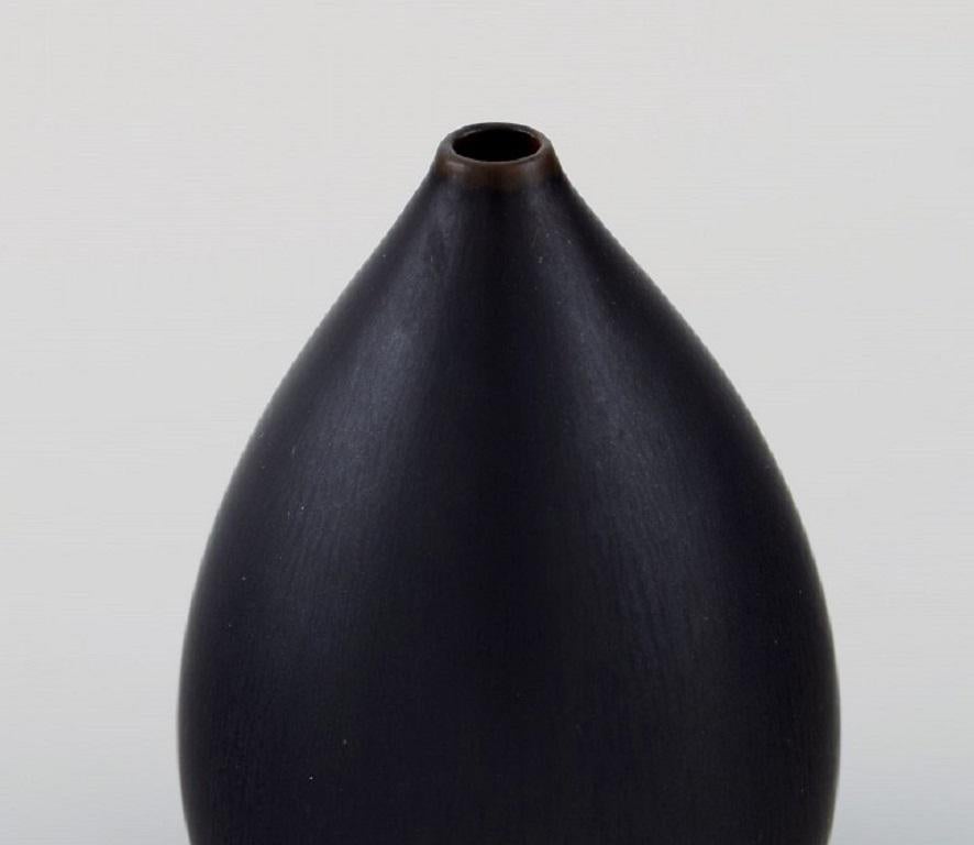 Swedish Carl Harry Stålhane, Rörstrand, Drop Shaped Vase in Glazed Ceramics