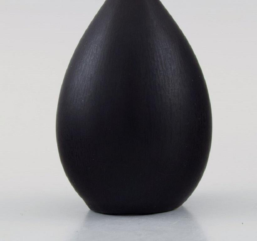 Carl Harry Stålhane, Rörstrand, Drop Shaped Vase in Glazed Ceramics In Excellent Condition In Copenhagen, DK