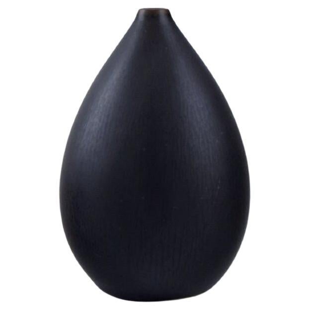 Carl Harry Stålhane, Rörstrand, Drop Shaped Vase in Glazed Ceramics