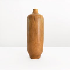 Carl-Harry Stålhane amber colored Hare’s-Fur” glazed vase made at Rorstrand