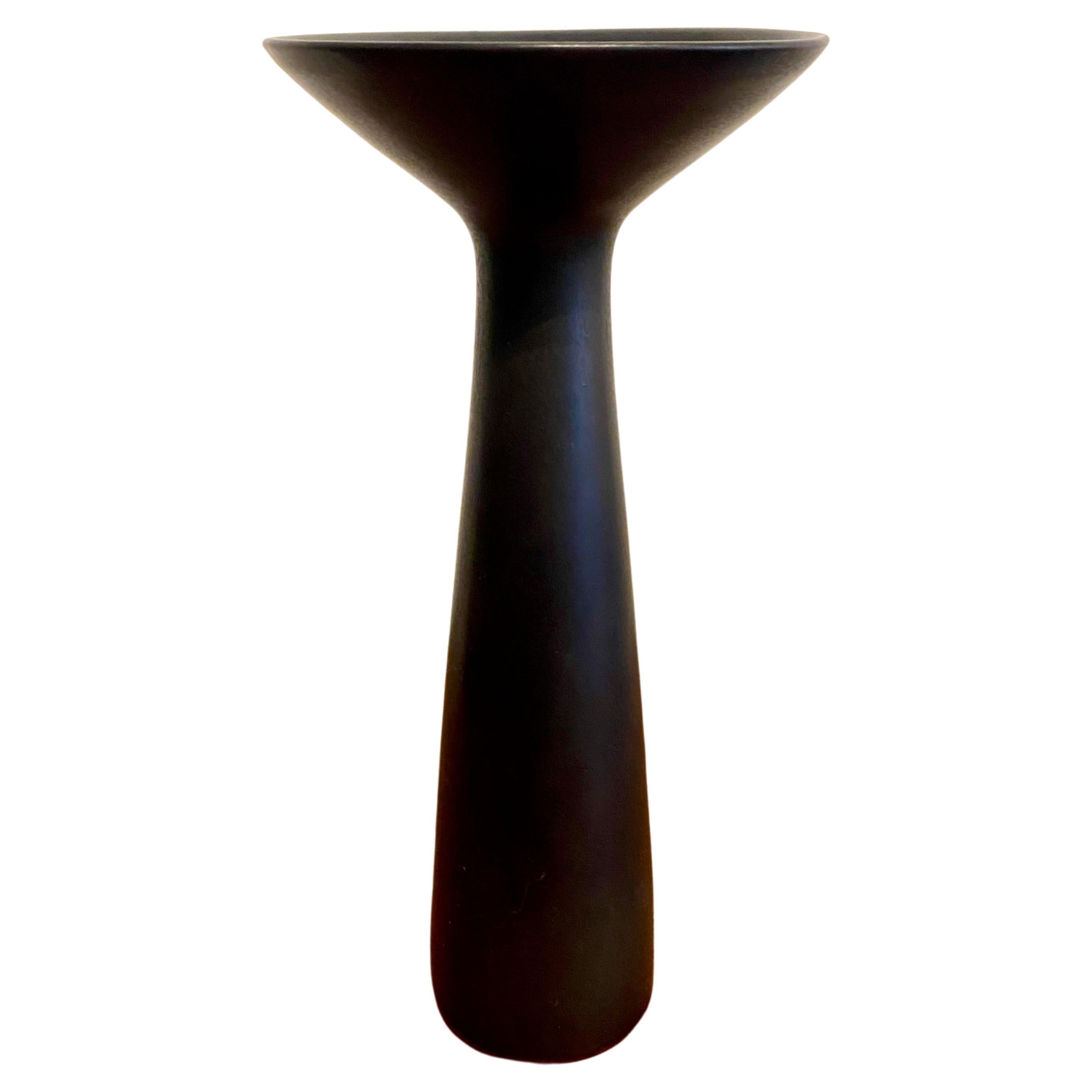 Carl-Harry Stålhane - Black hare´s fur vase For Sale