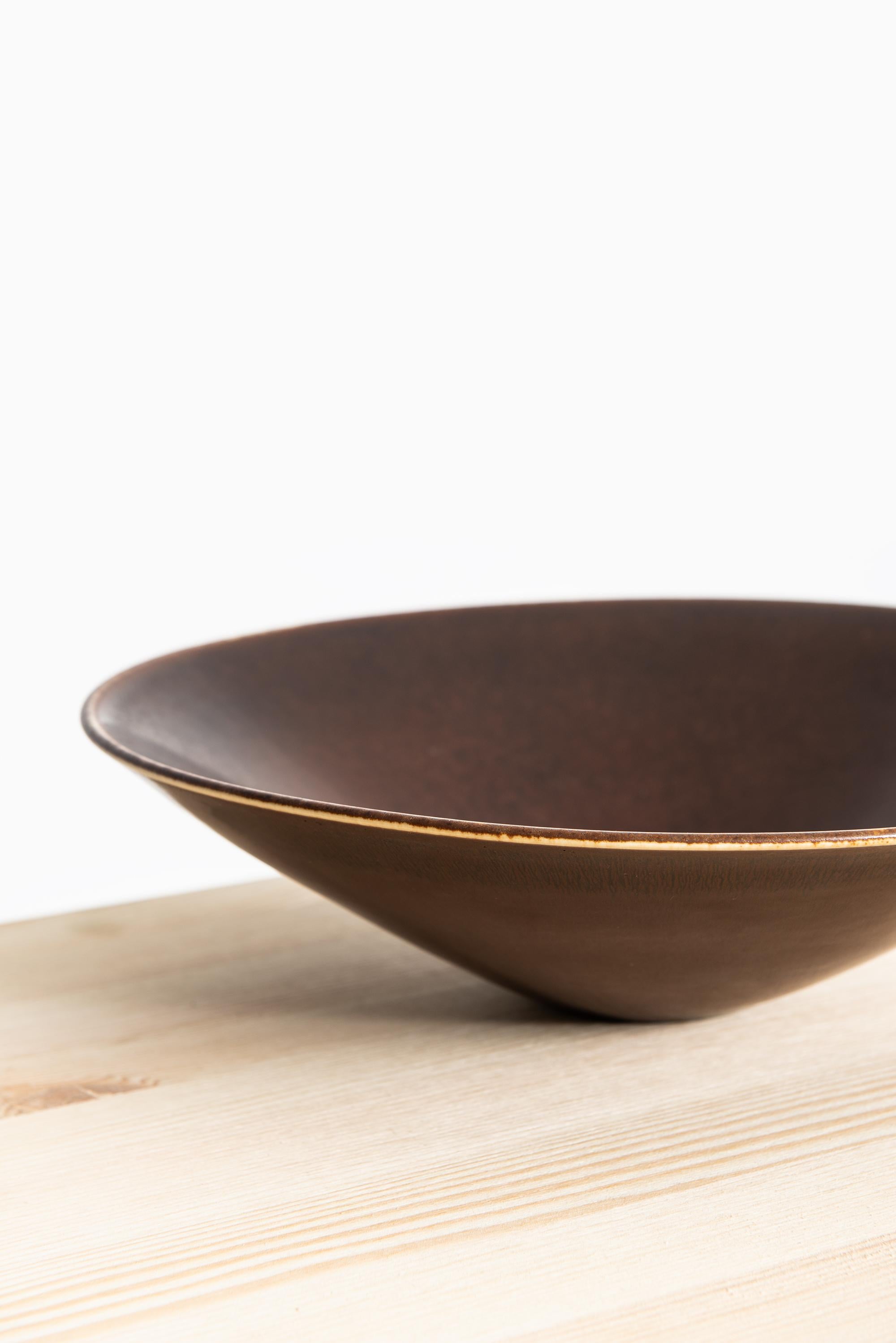 Scandinavian Modern Carl-Harry Stålhane Ceramic Bowl by Rörstrand in Sweden