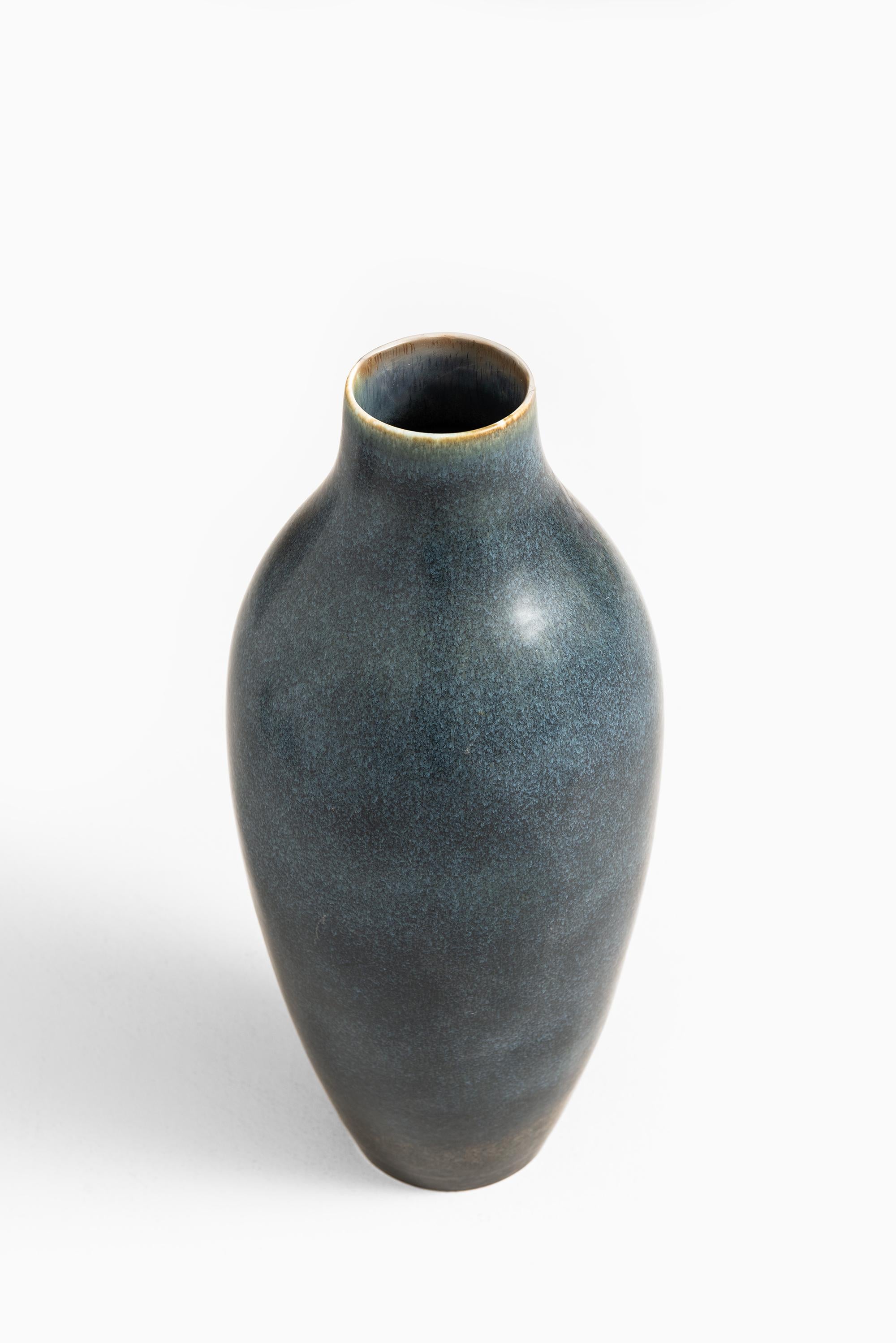 Swedish Carl-Harry Stålhane Ceramic Floor Vase Produced by Rörstrand in Sweden