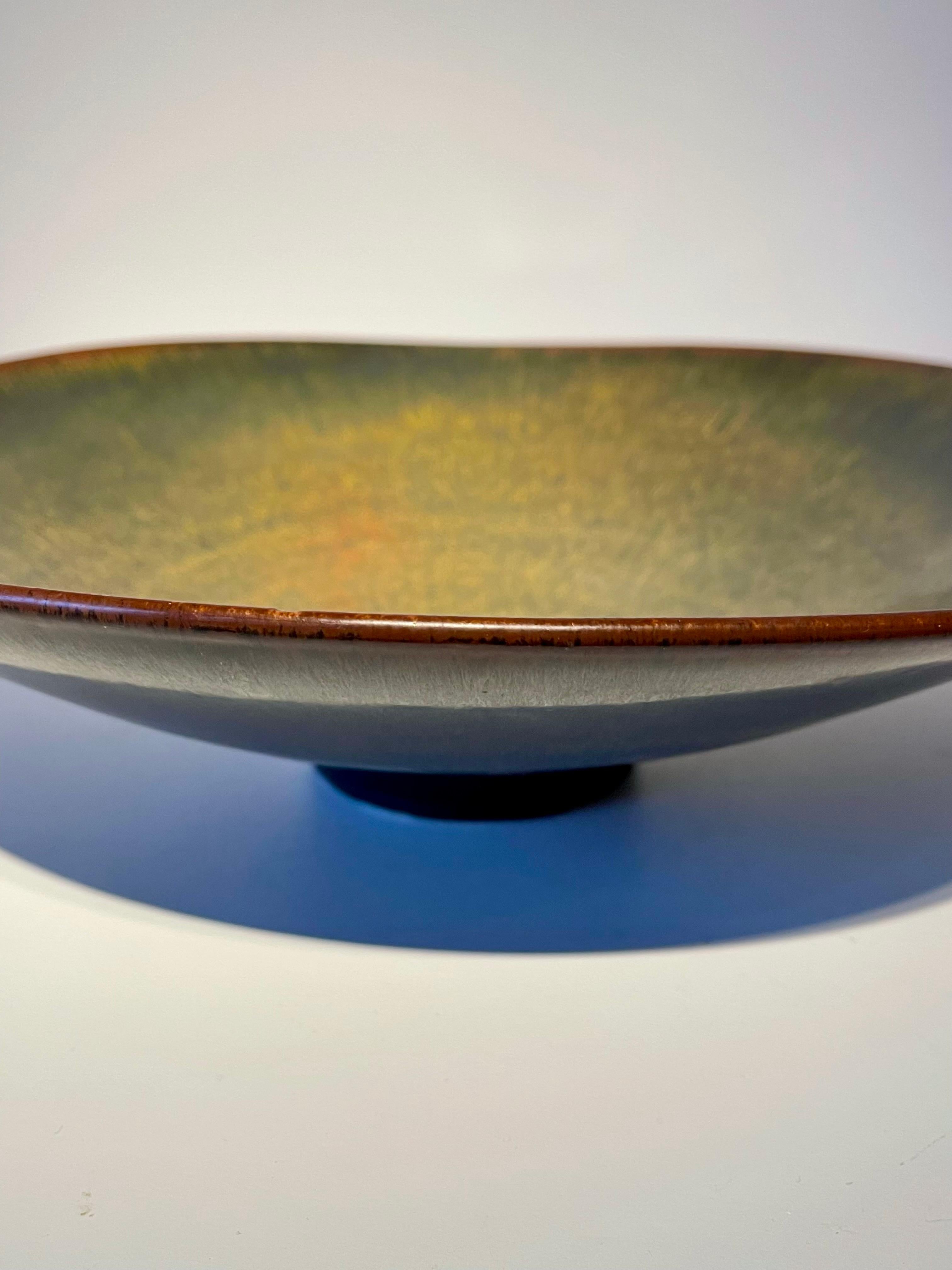 Carl-Harry Stålhane, Ceramic Plate for Rörstrand, Sweden, 1950s For Sale 3