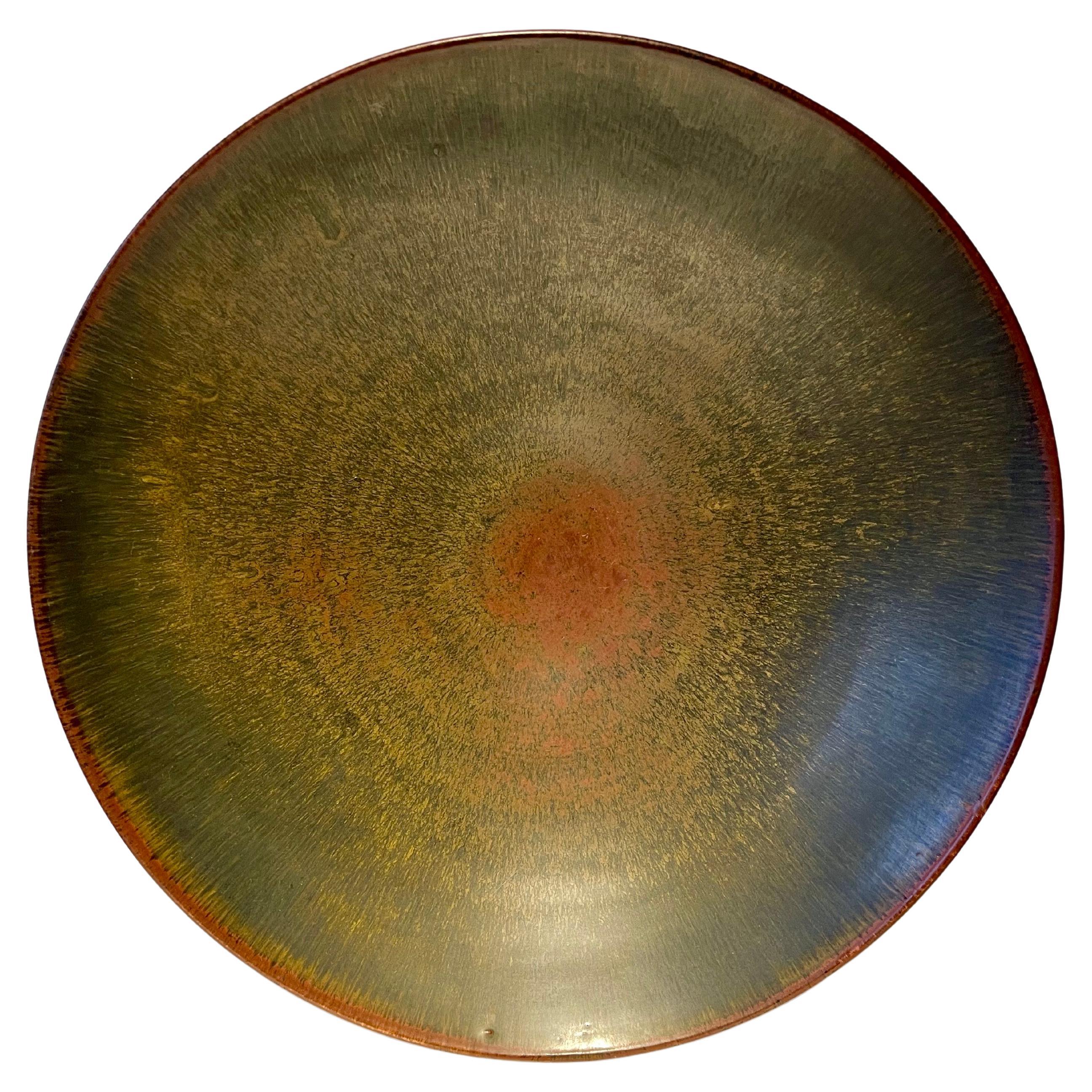 Carl-Harry Stålhane, Ceramic Plate for Rörstrand, Sweden, 1950s