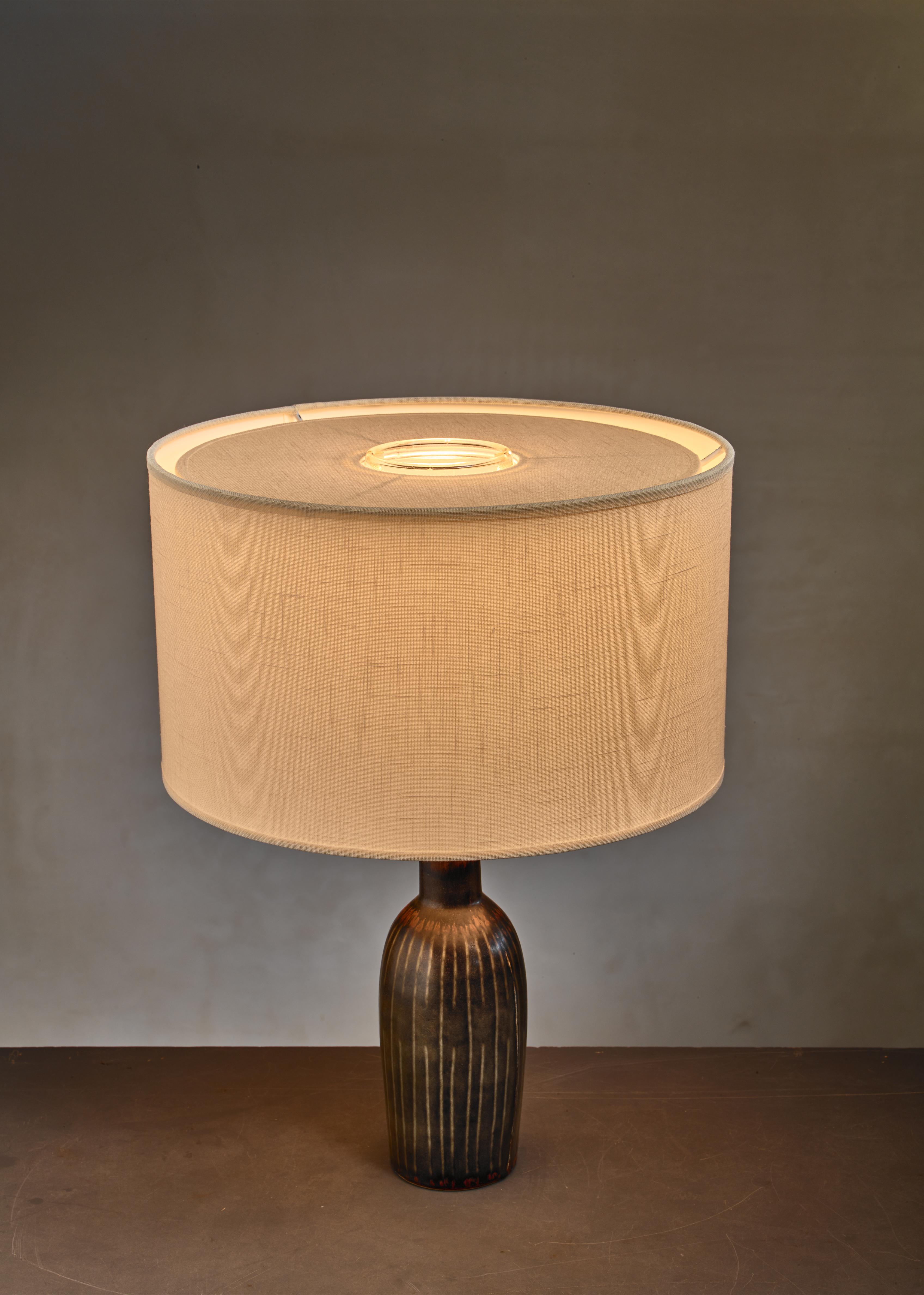 Swedish Carl-Harry Stålhane Ceramic Table Lamp For Sale