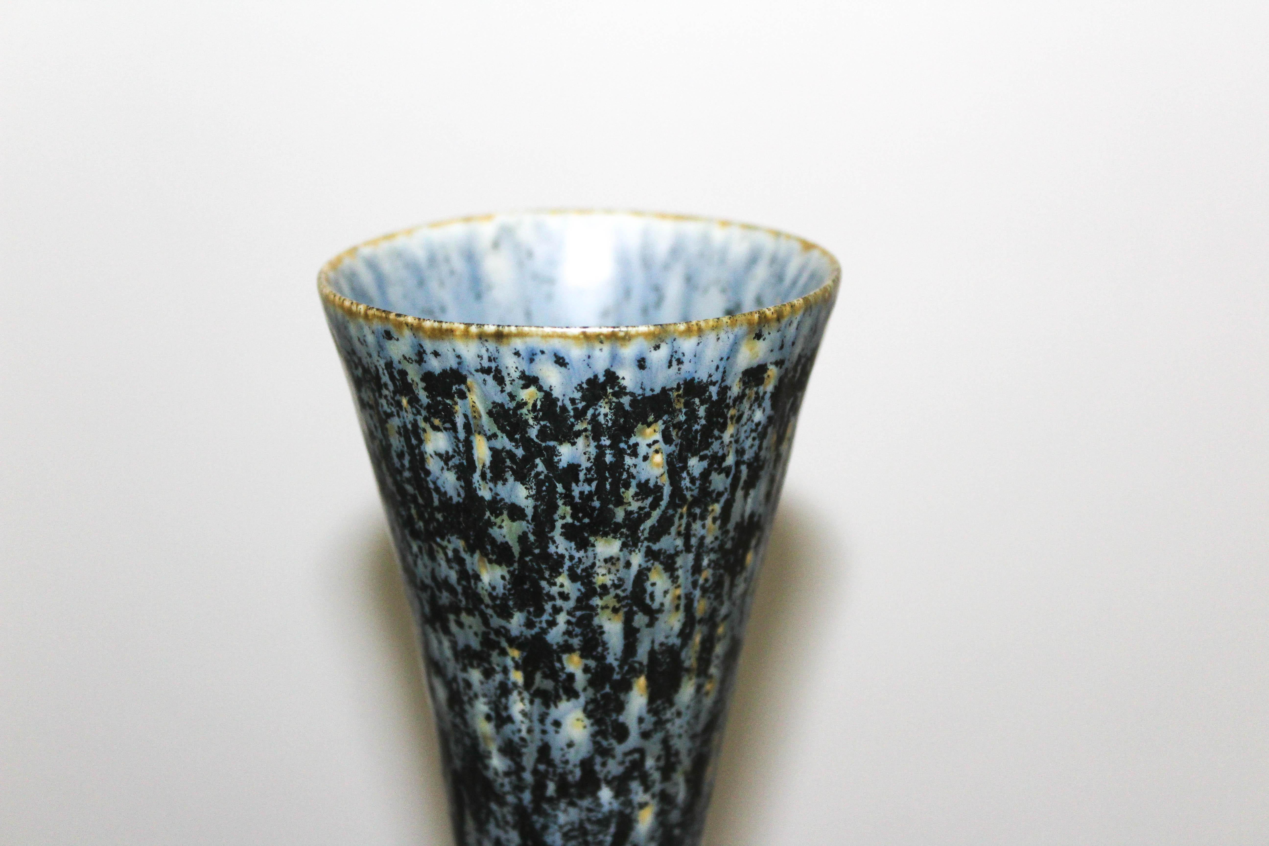 20th Century Carl-Harry Stålhane Ceramic Vase by Rörstrand For Sale