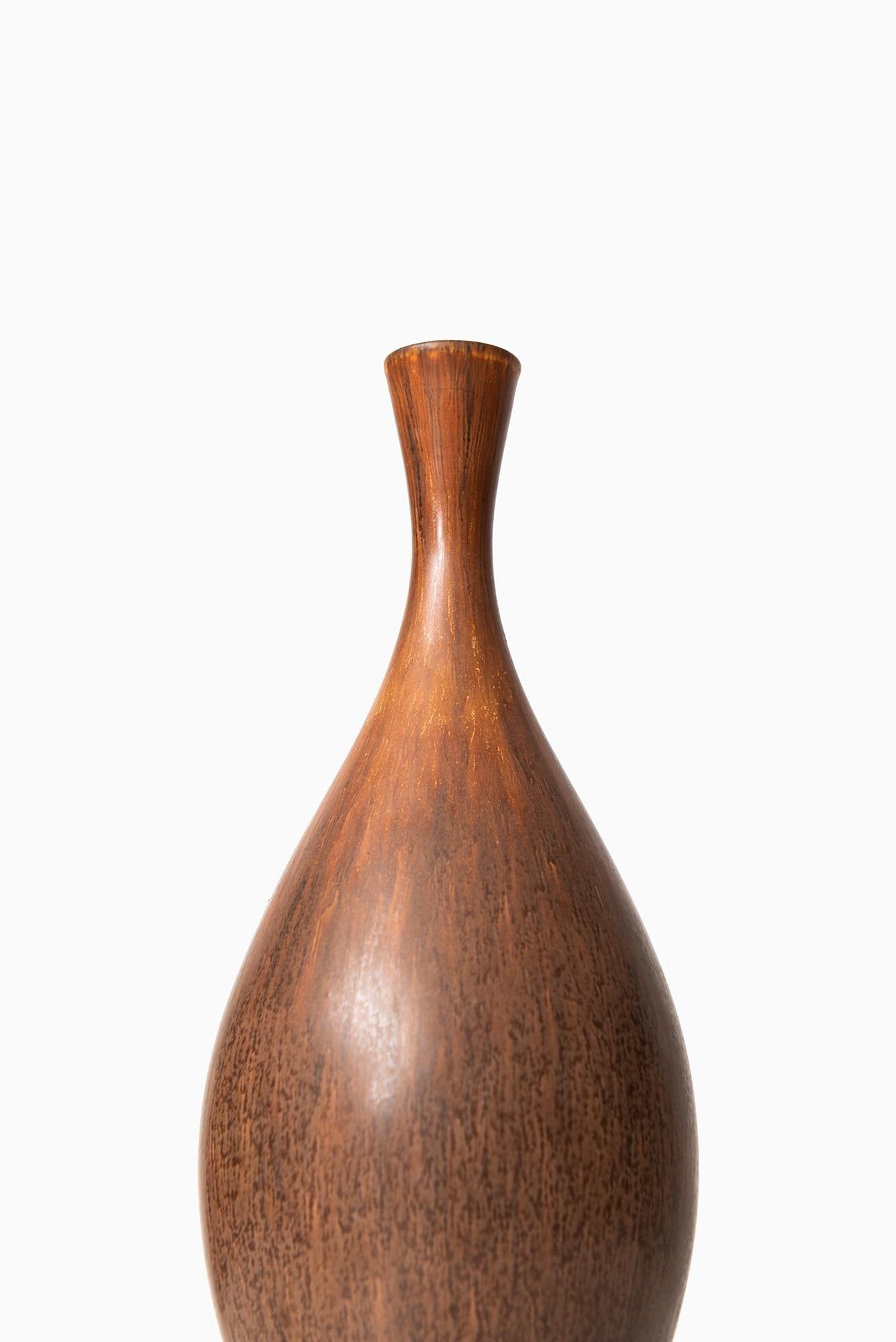Rare ceramic vase designed by Carl-Harry Stålhane. Produced by Rörstrand in Sweden.